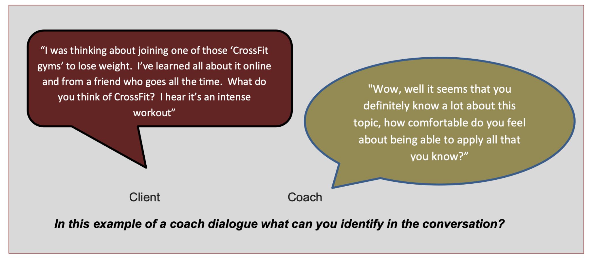 improve dialog as a certified coach