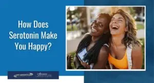 What hormone regulates serotonin?